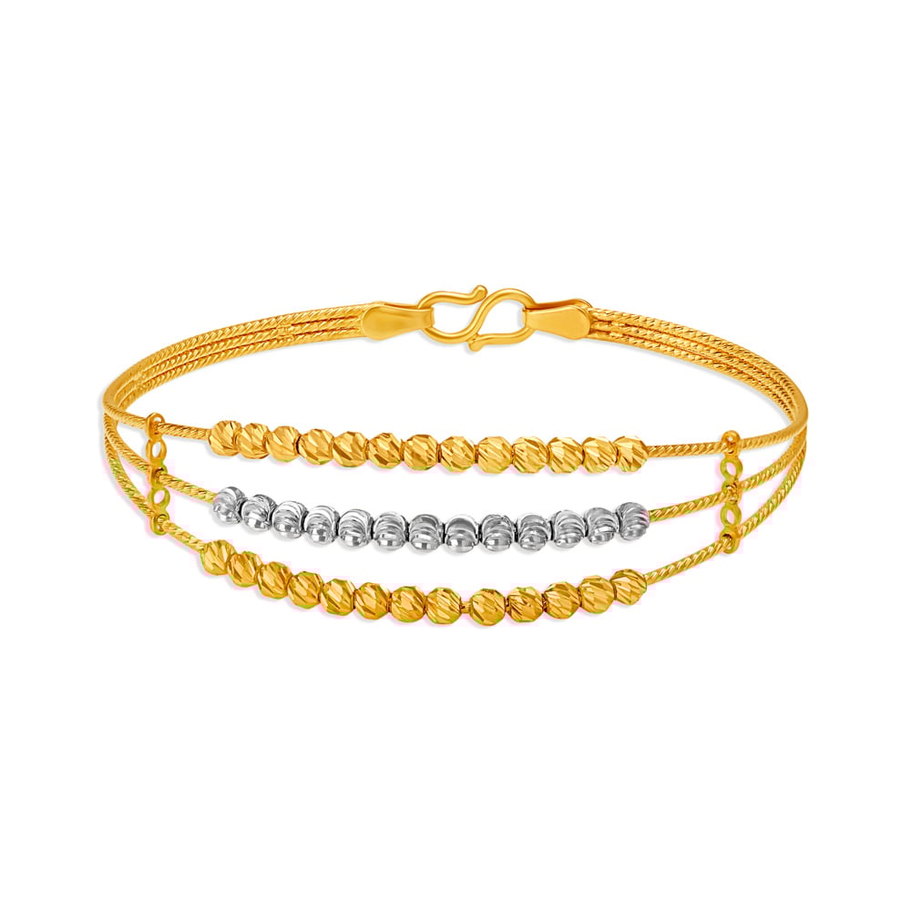 

Sparkling Beaded Gold Bangle