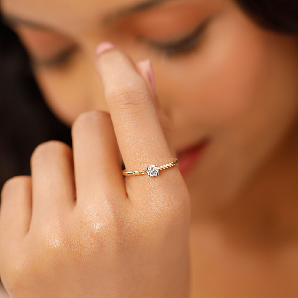Happy Treasures Solitaire Finger Ring,,hi-res image number null