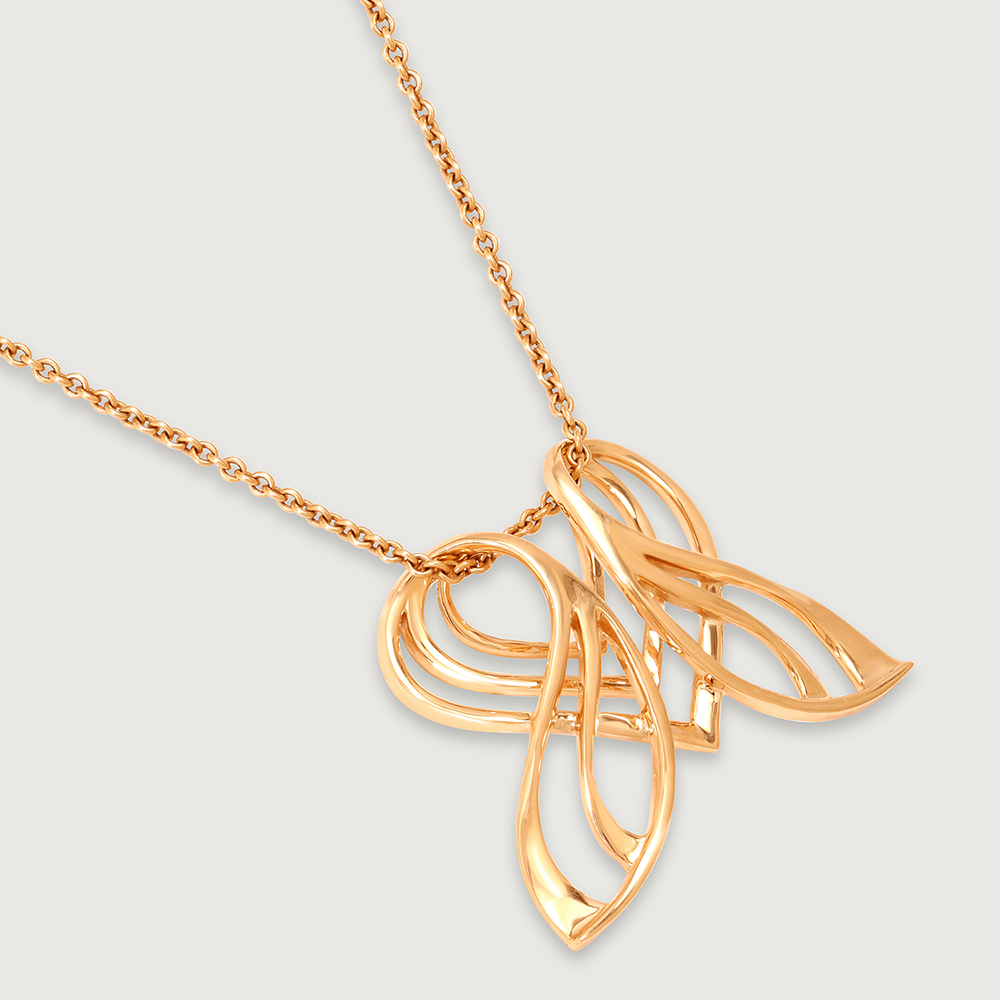 Butterfly Symphony Cupid Edit 14KT Gold Pendant,,hi-res image number null