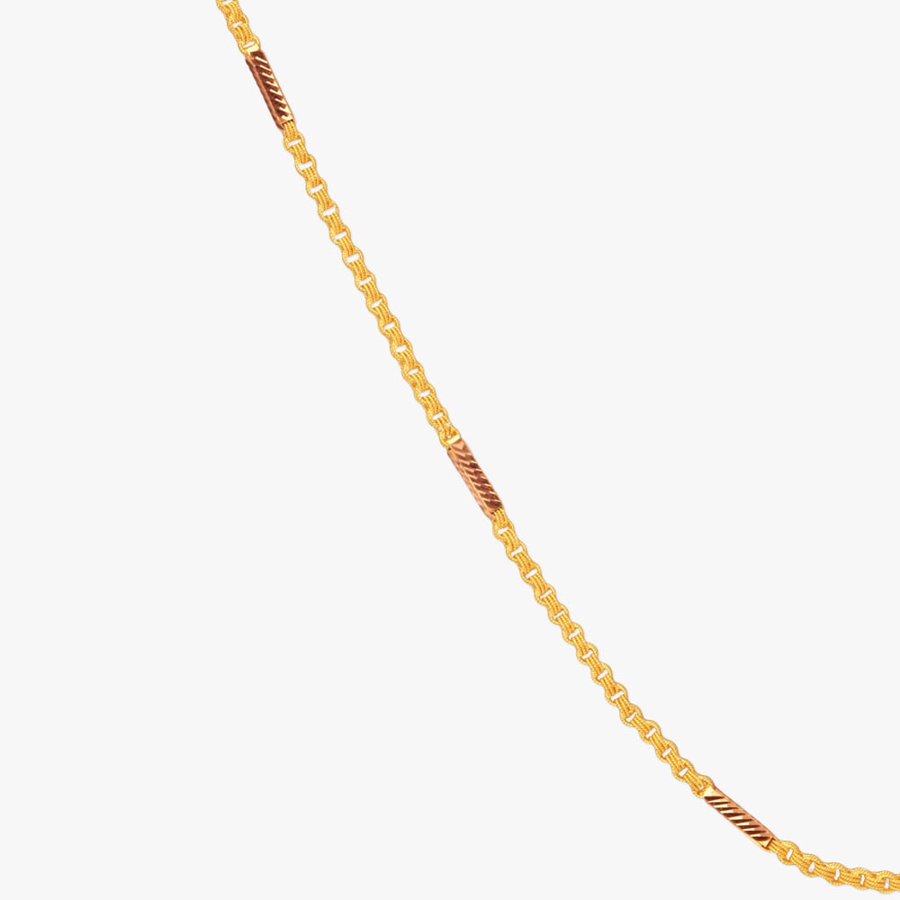 Sleek Charm Gold Chain,,hi-res image number null