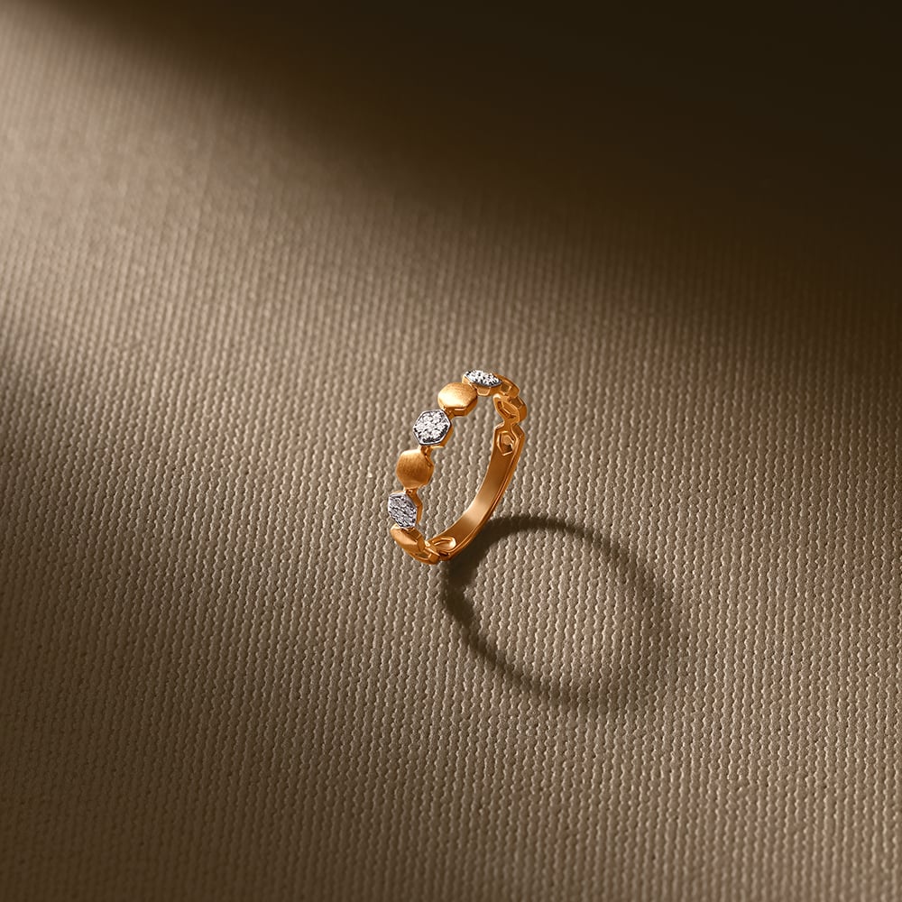 Bold Geometric Diamond Ring,,hi-res image number null