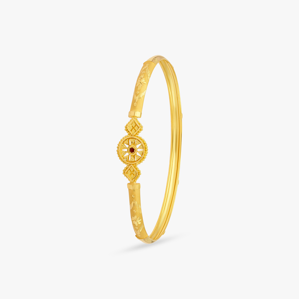 Sunwheel Grace Gold Bangle,,hi-res image number null