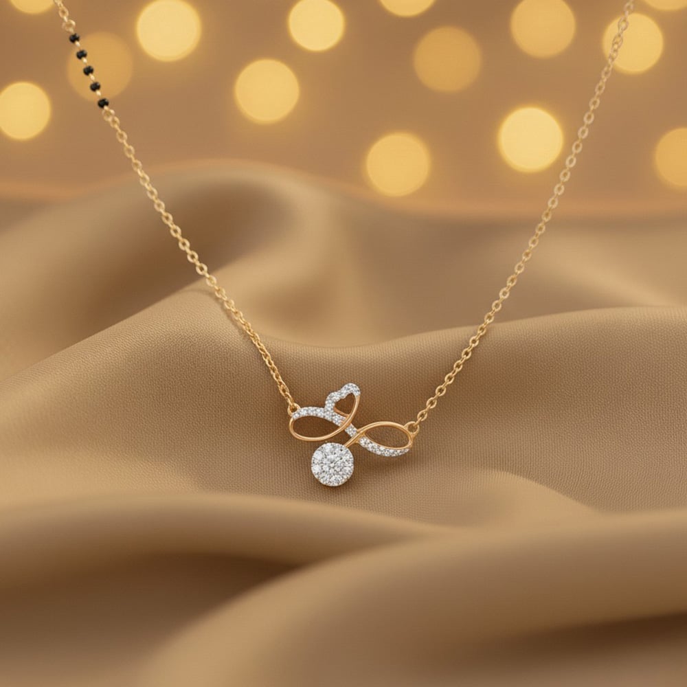 Forever Embrace Diamond Mangalsutra,,hi-res image number null