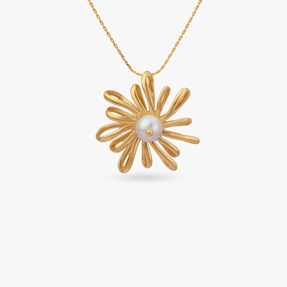 

Luminous Blossom Gold Pendant