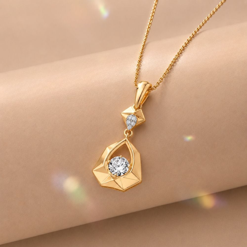 Vertex Flow Diamond Pendant,,hi-res image number null