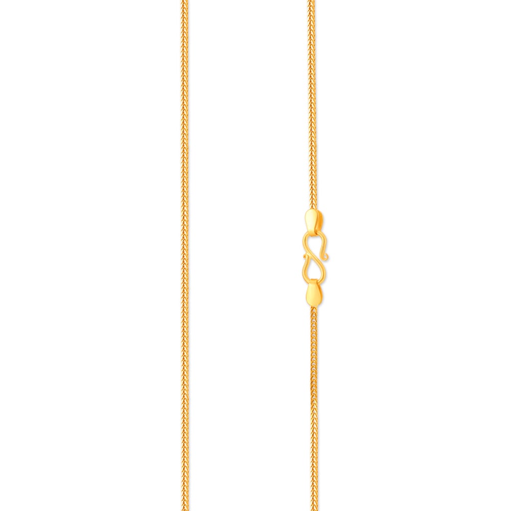 Sleek Gold Foxtail Chain,,hi-res image number null
