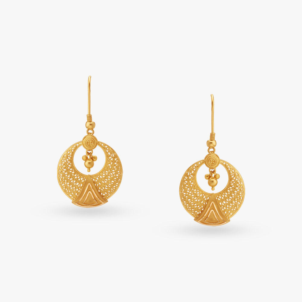 Crescent Gold Hoop Earrings,,hi-res image number null