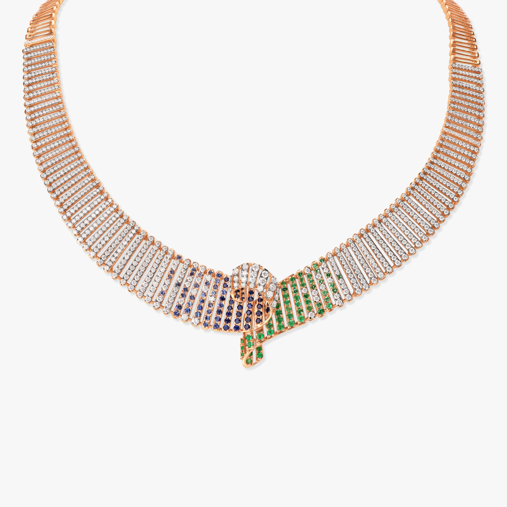 Twists & Turns Diamond Necklace Set,,hi-res image number null