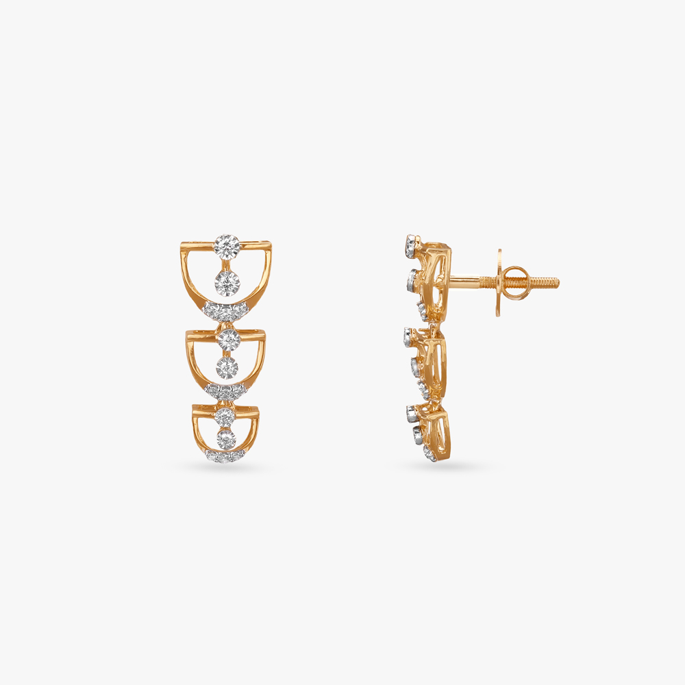 Cascading Curves Diamond Necklace Set,,hi-res image number null