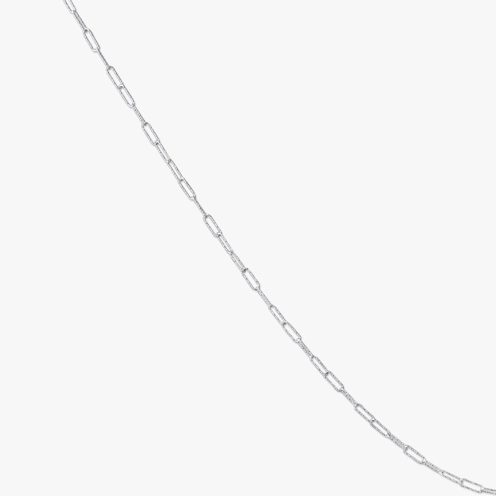 Sleek Paperclip Silver Chain,,hi-res image number null