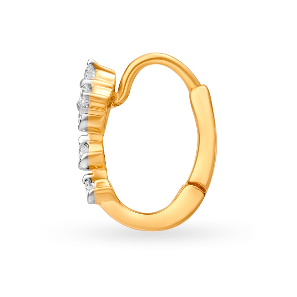 Shimmering Petite Diamond Nose Ring,,hi-res image number null