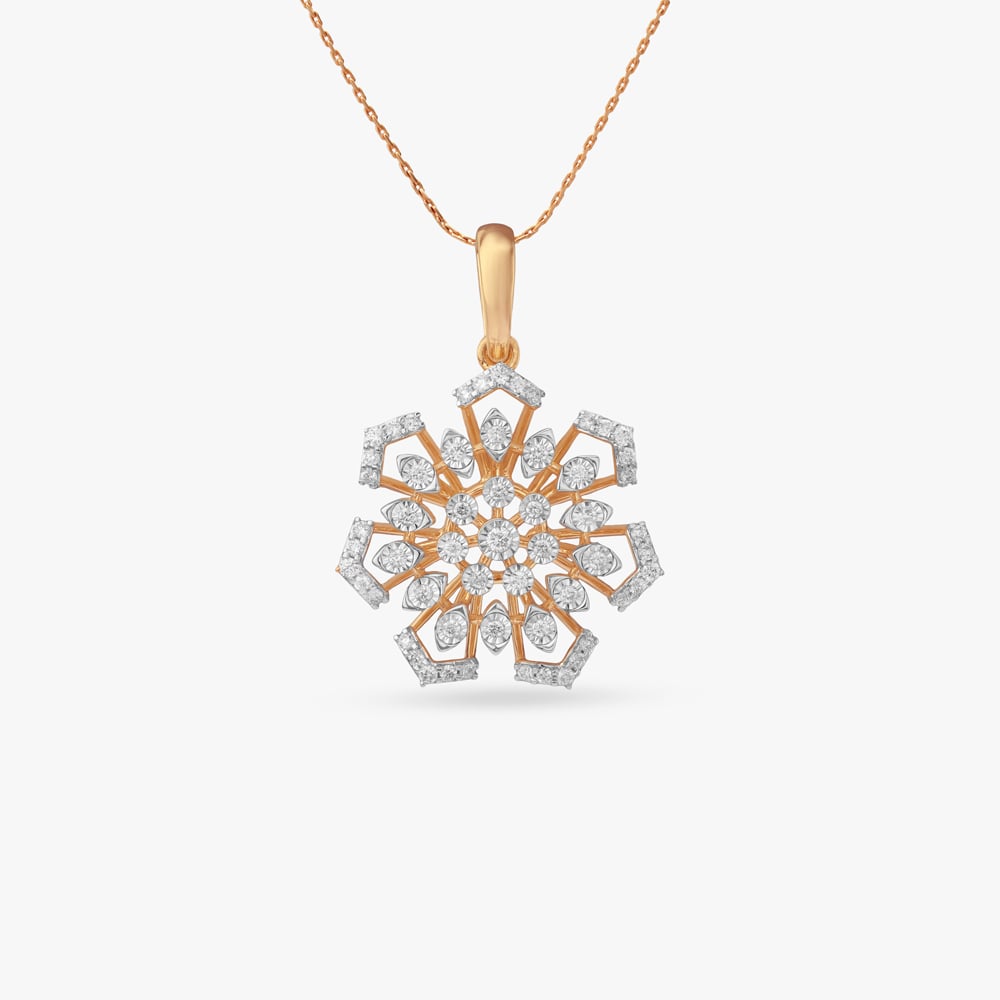 Snowflake Diamond Pendant Set,,hi-res image number null