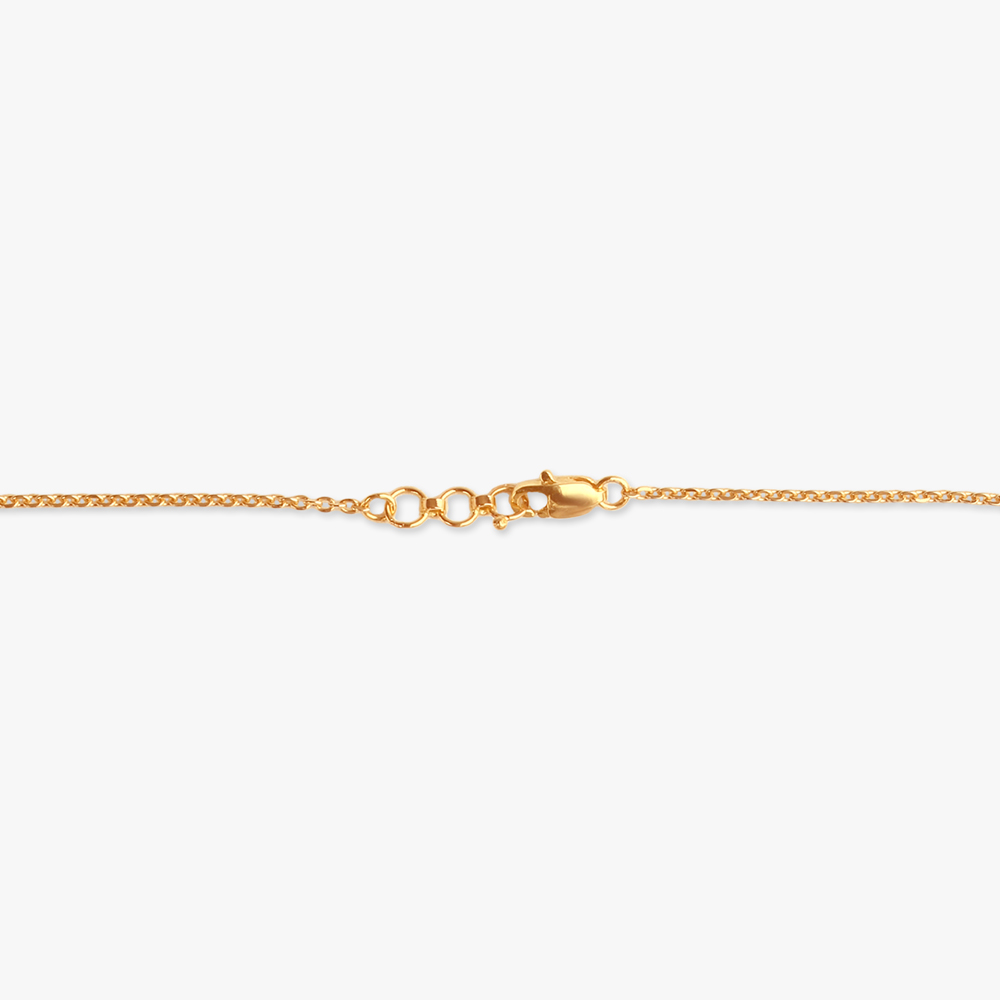 Knotted Chic Gold Pendant with Chain,,hi-res image number null