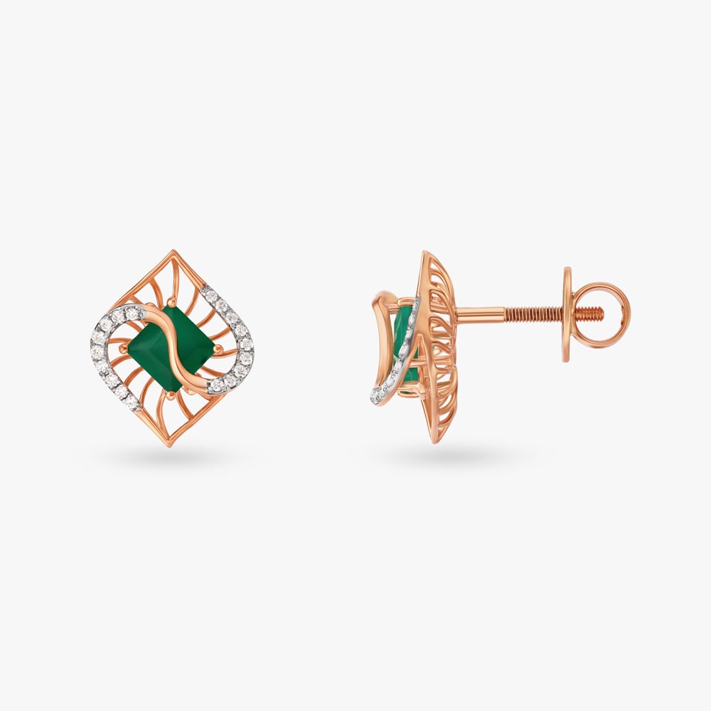 Enchanted Diamond Stud Earrings,,hi-res image number null