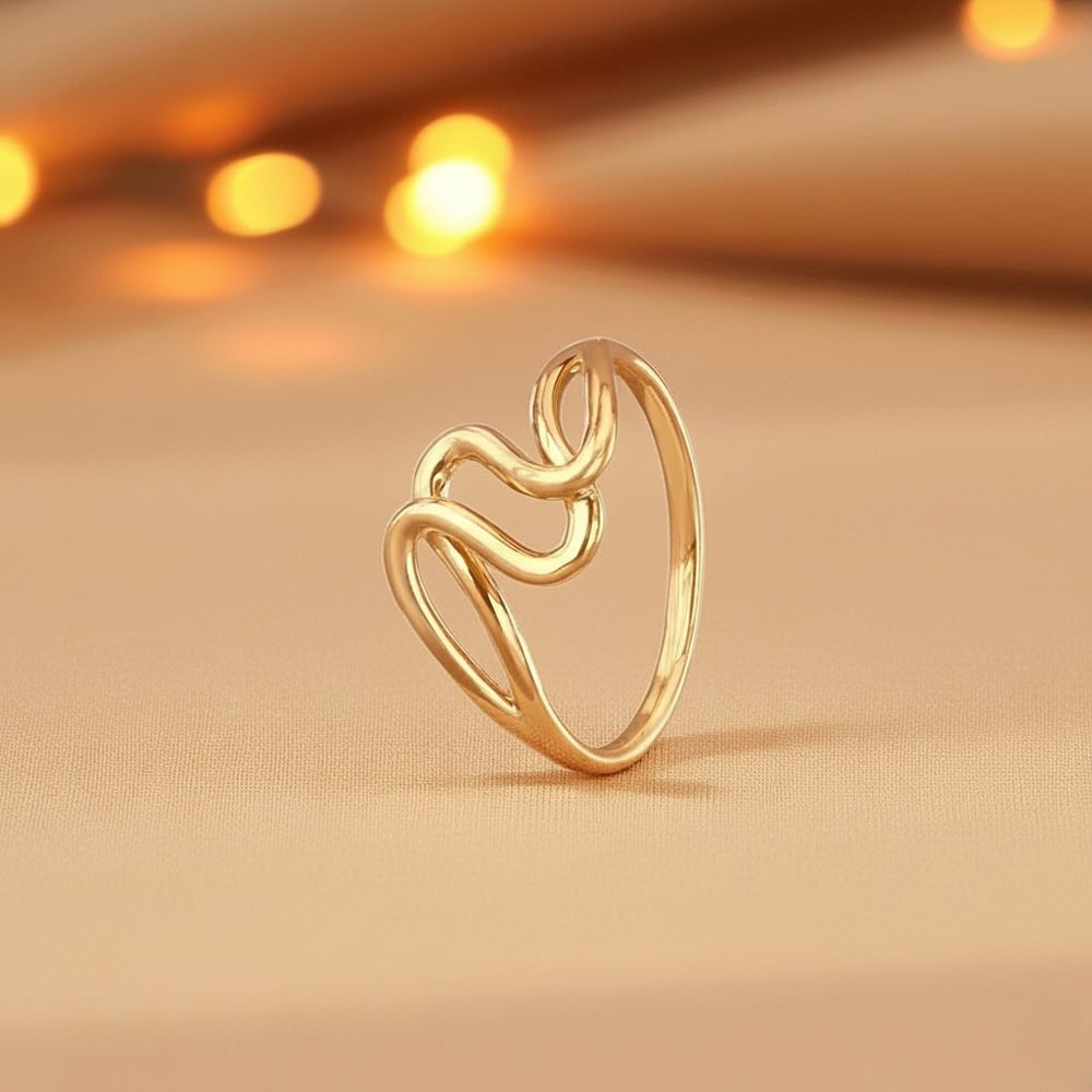 

Ripple Line Gold Ring
