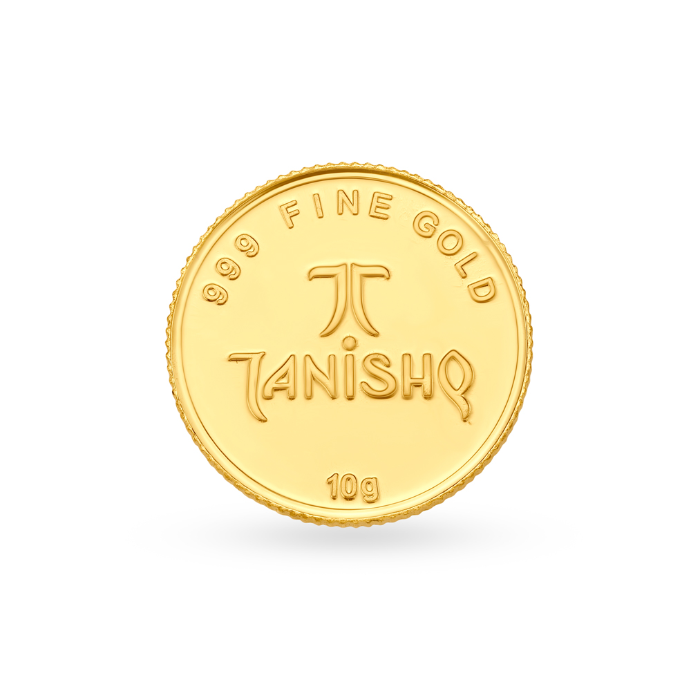 10 gram 24 Karat Gold Coin with Ganesha Motif,,hi-res image number null