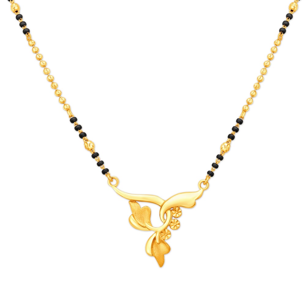 Charming Gold Beaded Mangalsutra