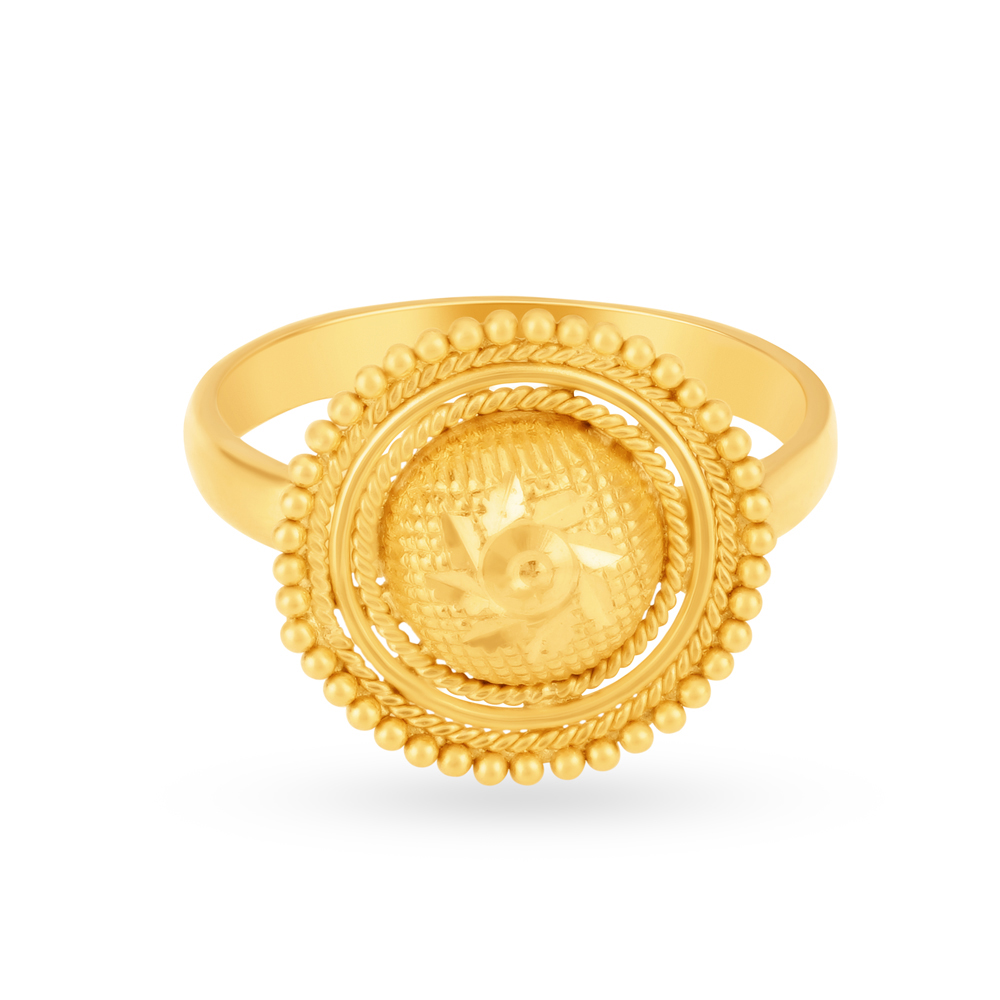 Radiant Sun Gold Finger Ring,,hi-res image number null