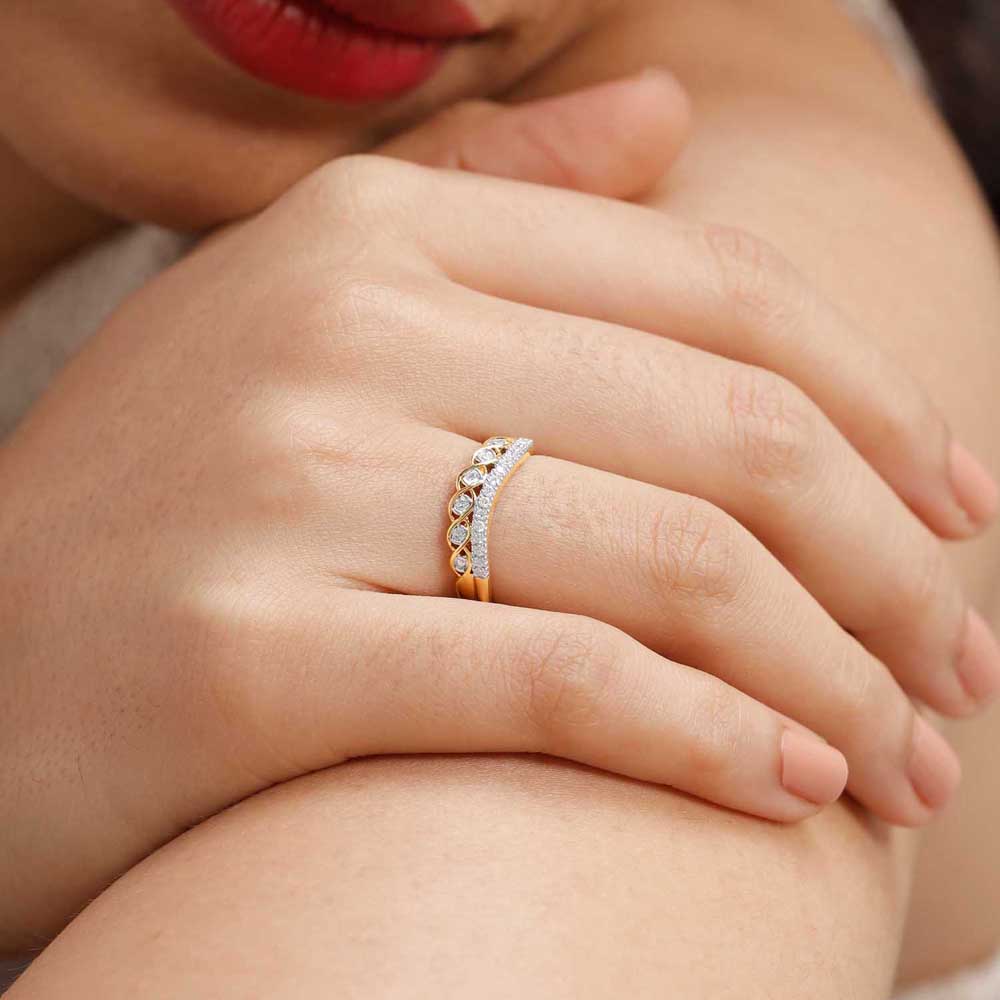 Braided Shine Diamond Ring,,hi-res image number null
