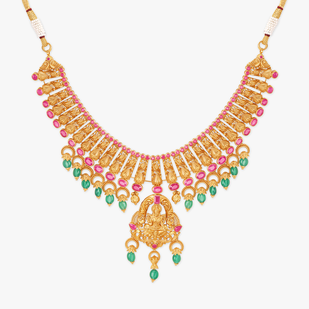 Glistening Gold Necklace Set,,hi-res image number null