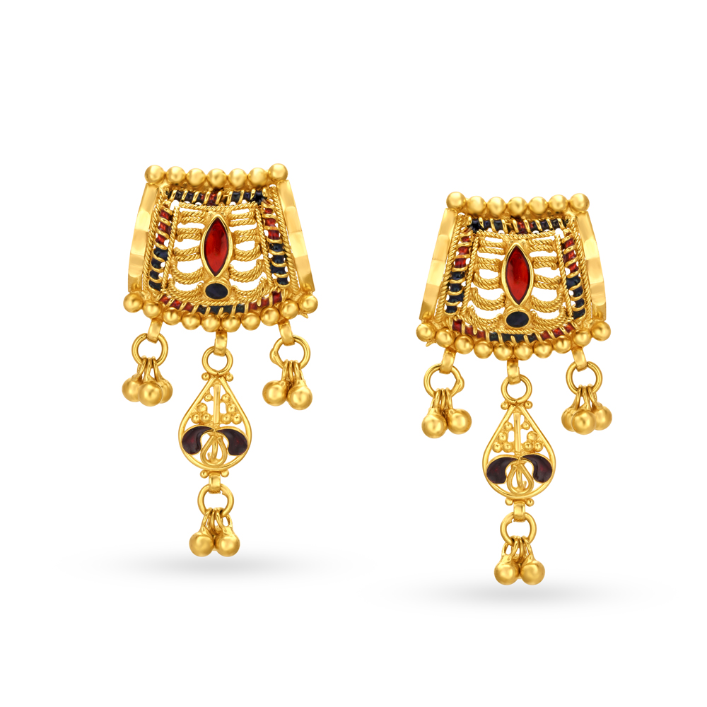 Rhombic Gold Necklace Set,,hi-res image number null