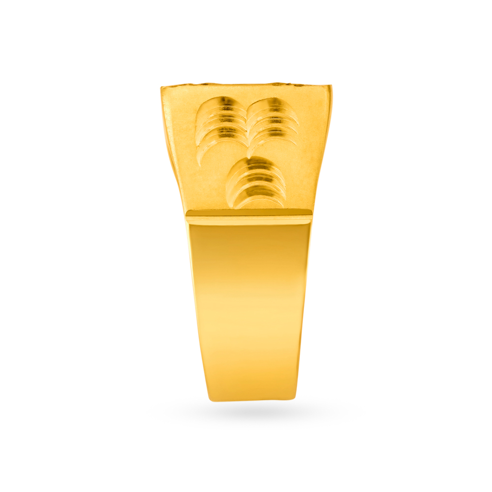 Hypnotic Gold Box Finger Ring for Men,,hi-res image number null