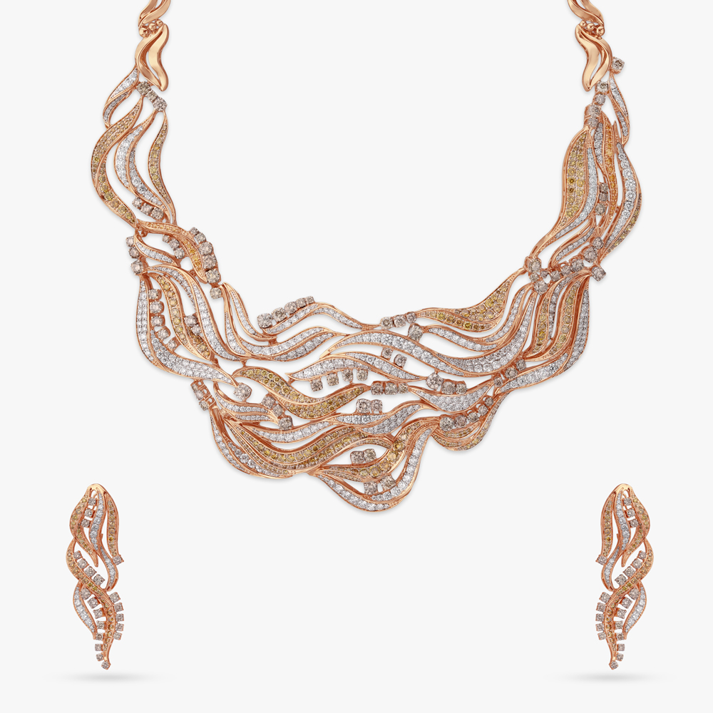 Mirage Tides Diamond Necklace Set,,hi-res image number null