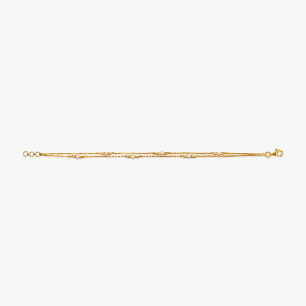 Floating Trio Gold Bracelet,,hi-res image number null