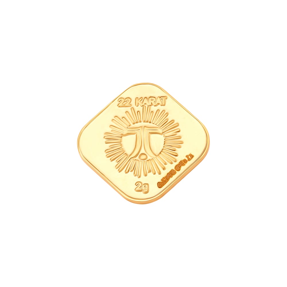 2 gram 22 Karat Krishna Motif Gold Coin,,hi-res image number null