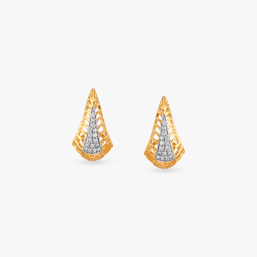 Fierce Flair Diamond Stud Earrings,,hi-res image number null