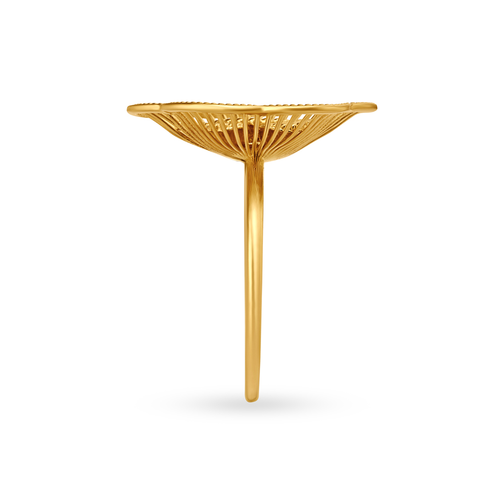 Royal Rosette Gold Ring,,hi-res image number null