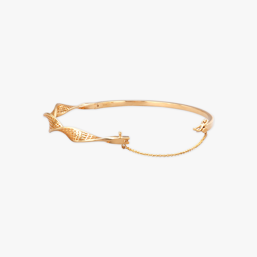 Woven Glow Gold Bangle,,hi-res image number null
