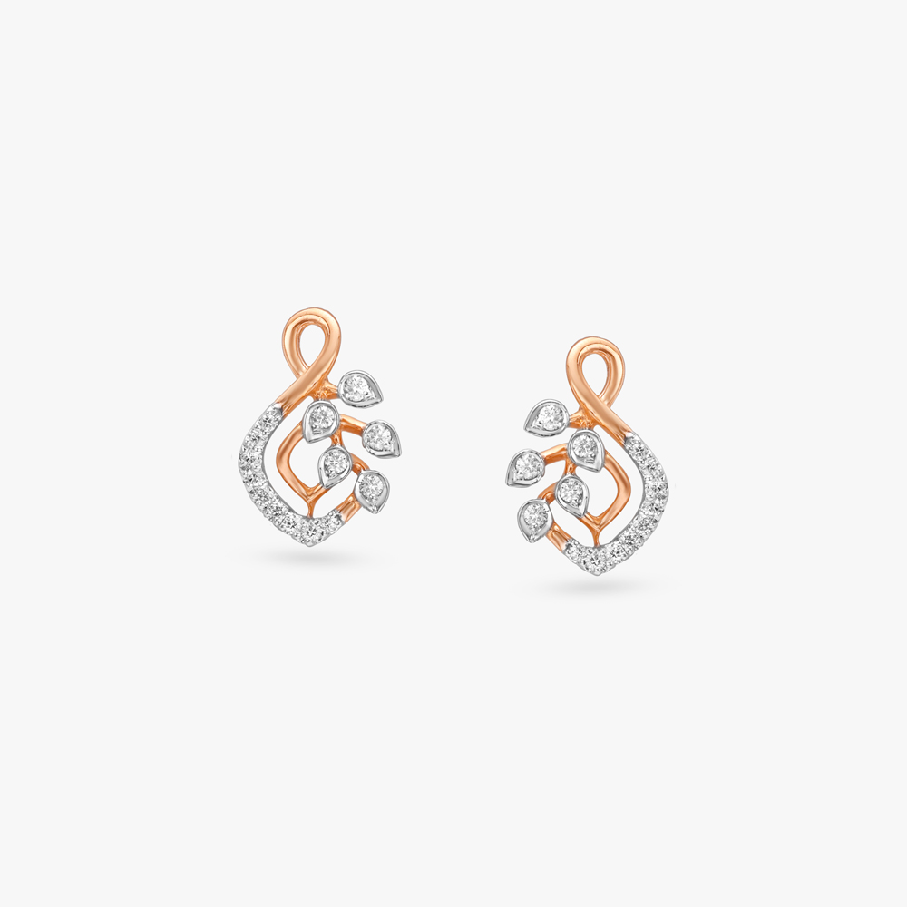 Whimsical Bloom Diamond Pendant and Earrings Set,,hi-res image number null