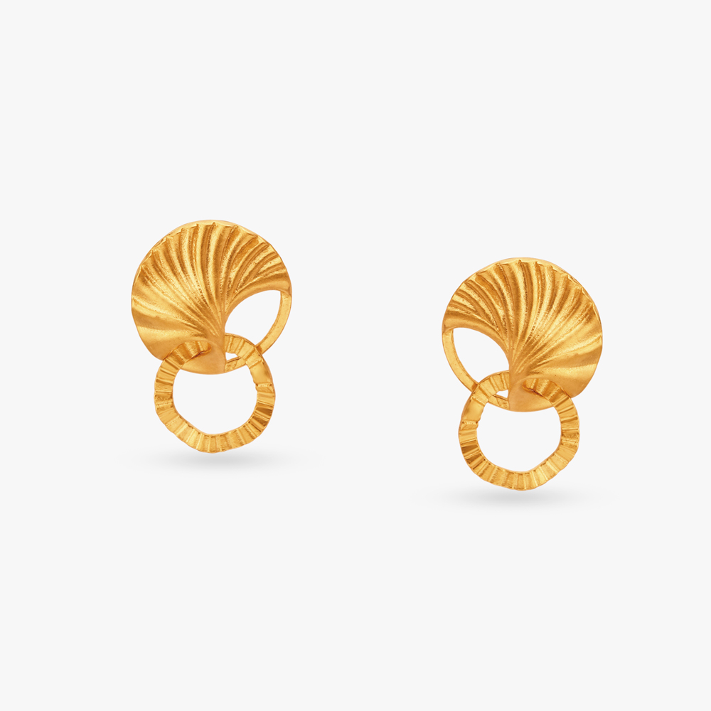 Intertwined Gold Pendant and Earrings Set,,hi-res image number null