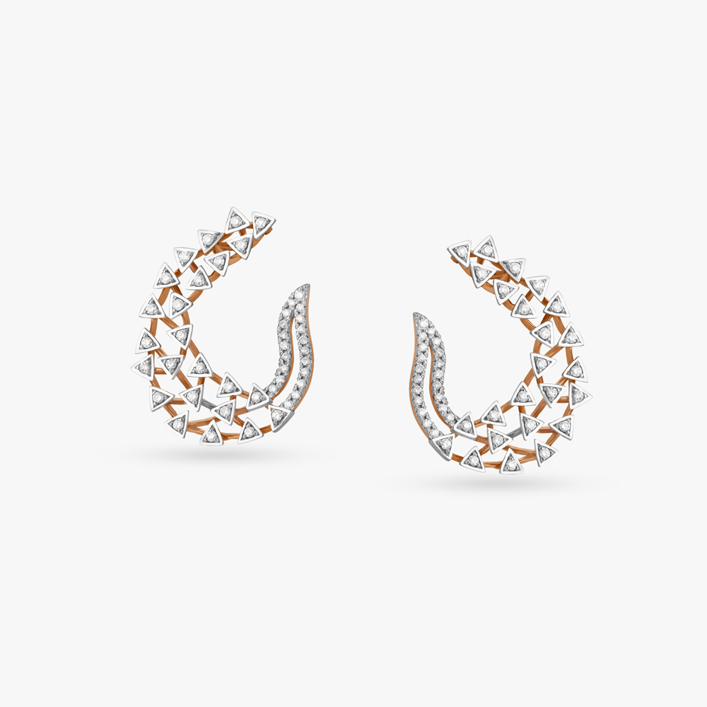 Springtime Elegance Diamond Stud Earrings