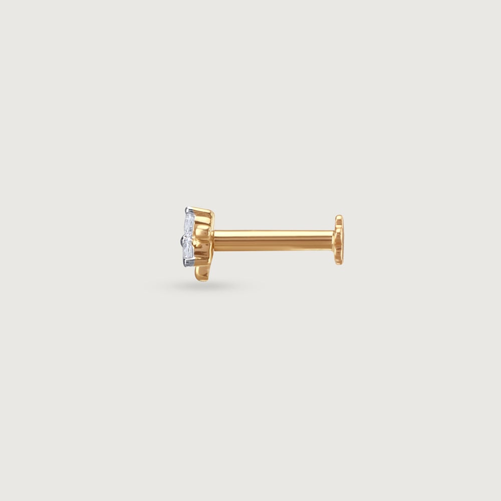 Twinkle Bloom Diamond Nose Pin,,hi-res image number null