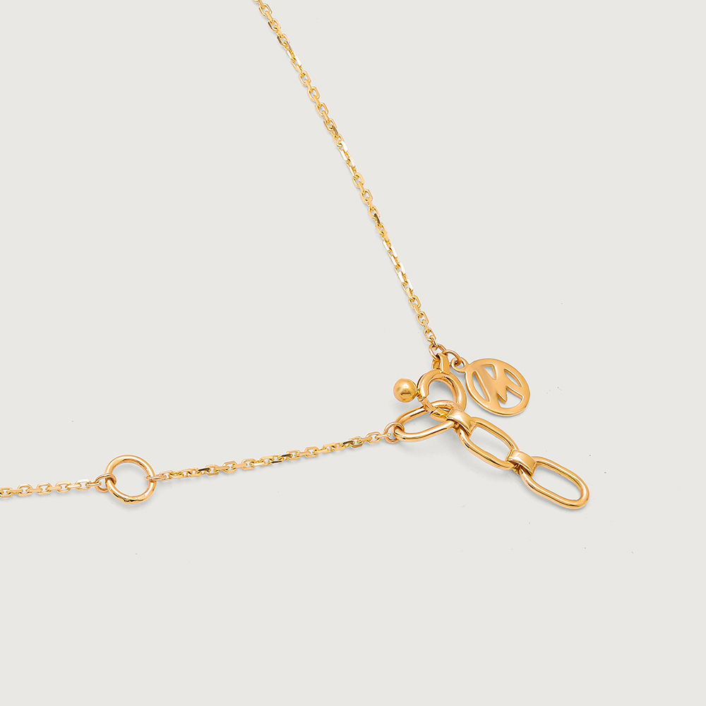Eternal Eclat 18 Kt Gold and Diamond Vati Mangalsutra,,hi-res image number null