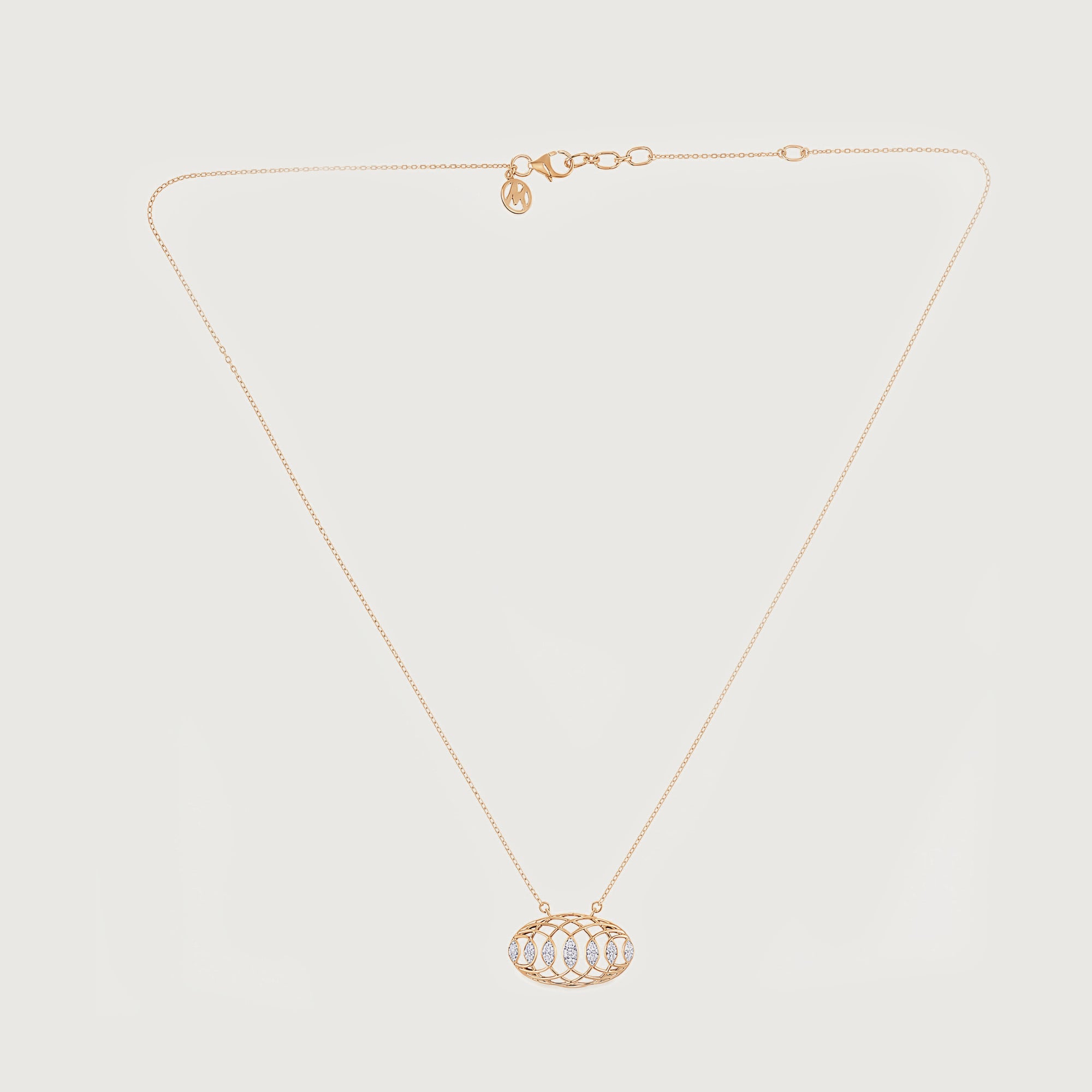 Interwoven Rhythm Diamond Necklace,,hi-res image number null