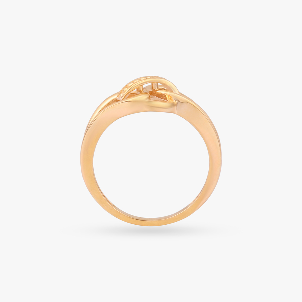 Signature Knot Gold Ring,,hi-res image number null