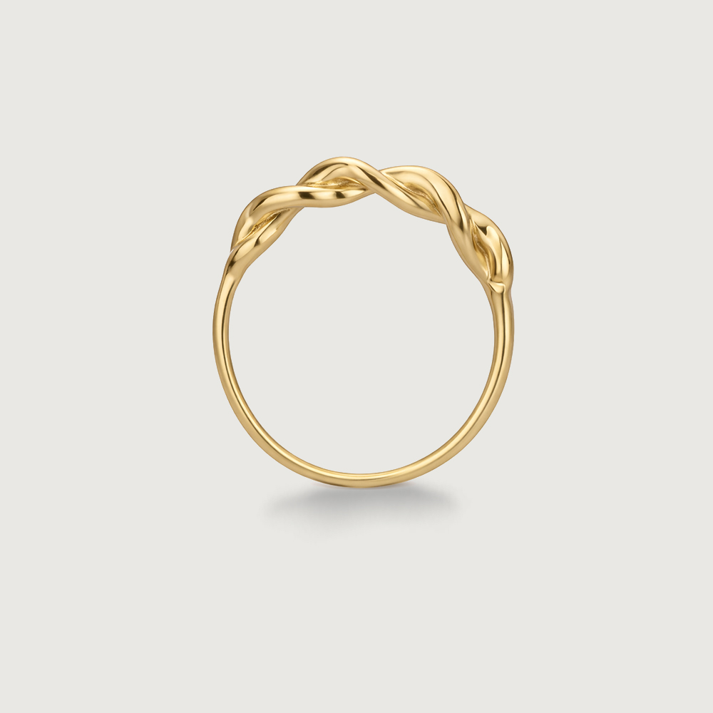 Braided Twist Gold Ring,,hi-res image number null
