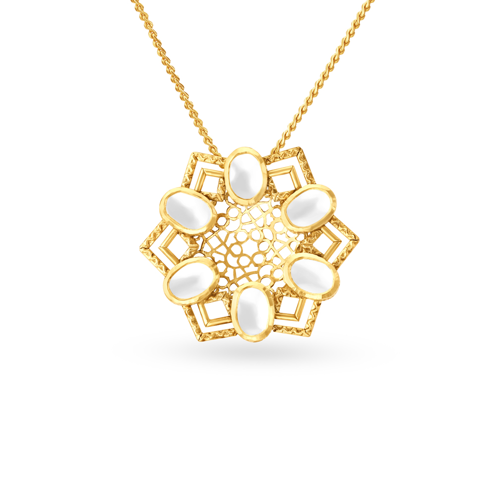 Graceful Enamel Pendant and Earrings Set,,hi-res image number null