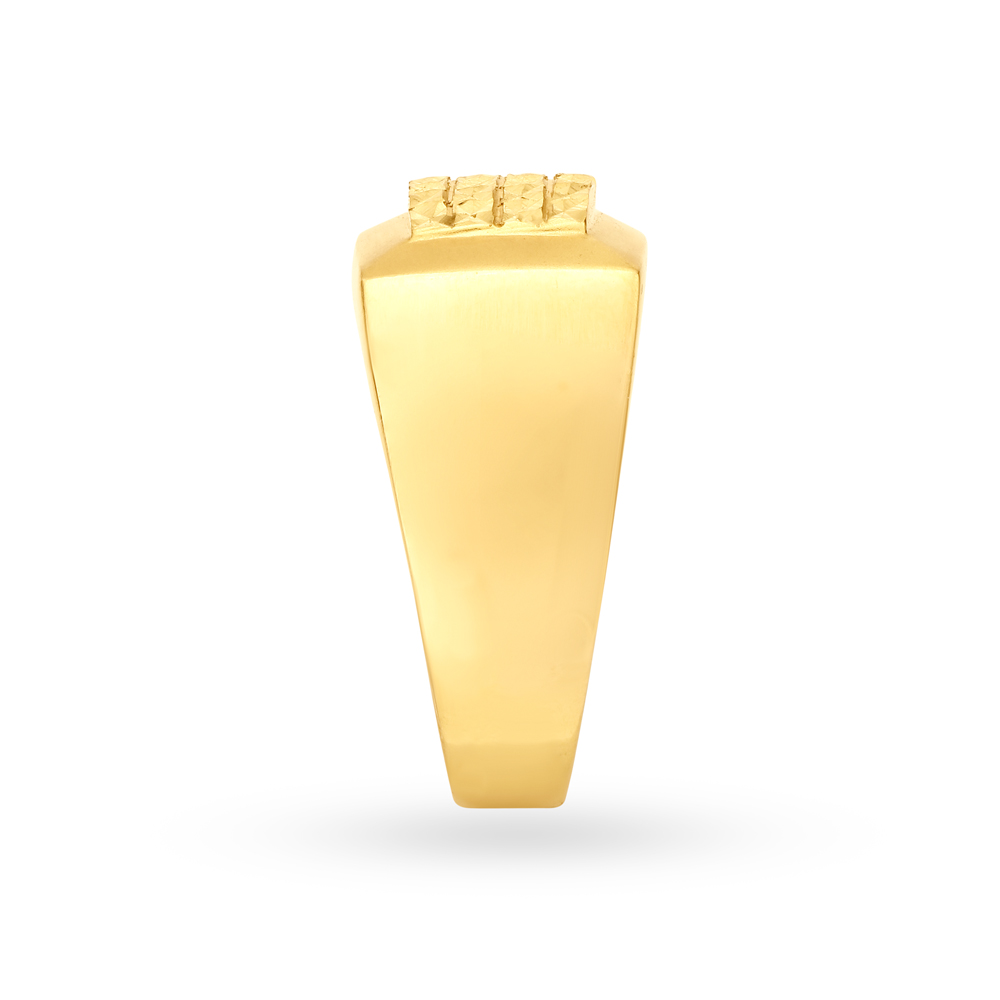 Enthralling Geometric Gold Ring for Men,,hi-res image number null