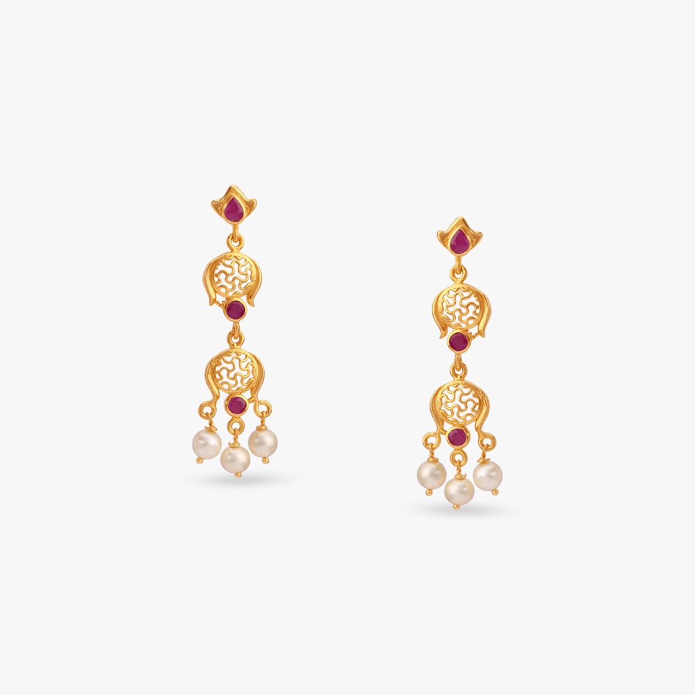 

Graceful Statement Drop Earrings