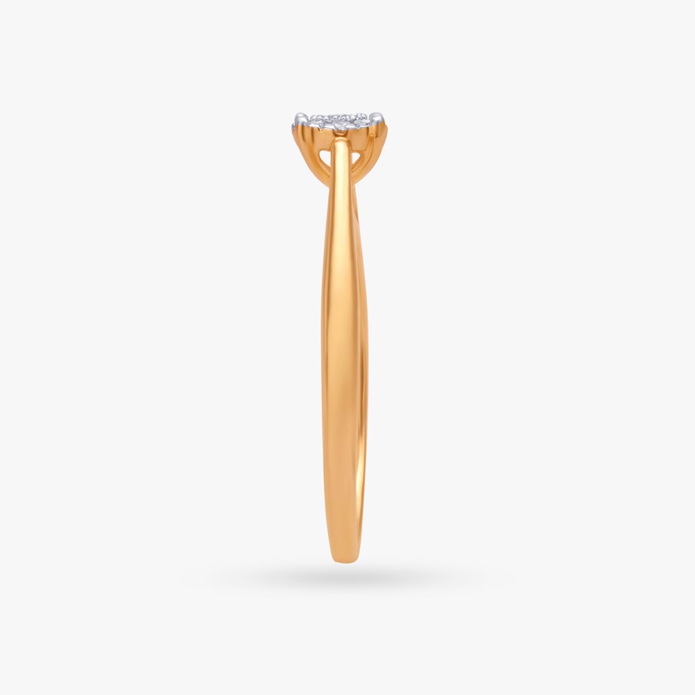 Eternal Sparkle Gold Diamond Finger Ring,,hi-res image number null