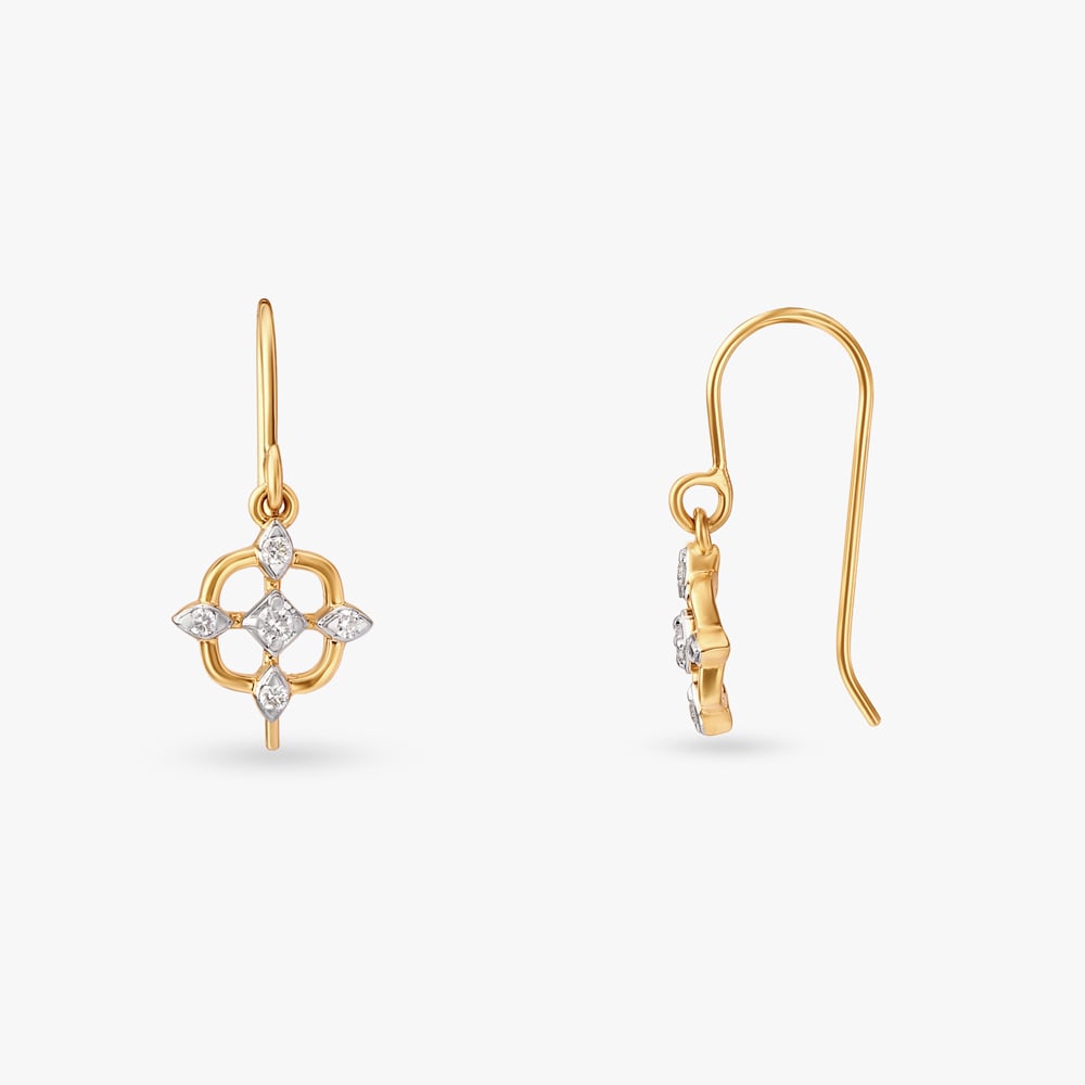 Luminous Elegance Diamond Drop Earrings,,hi-res image number null