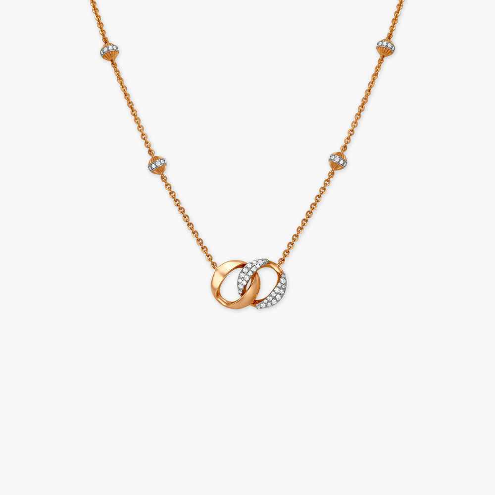 Entwined Diamond Necklace,,hi-res image number null