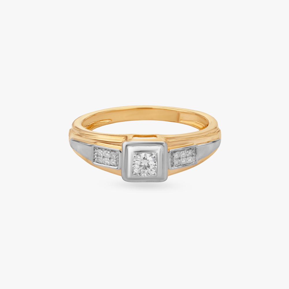 Statement Square Diamond Ring For Men,,hi-res image number null