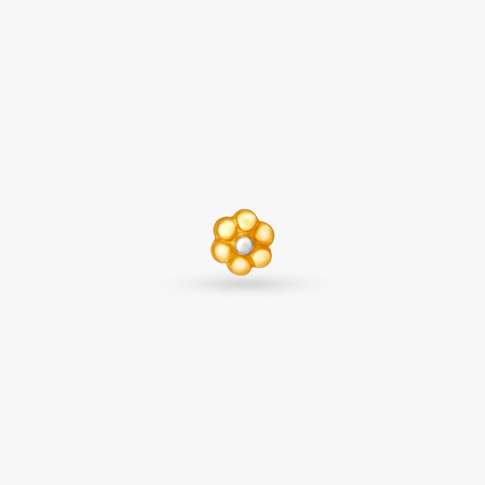 Dainty Gold Nose Pin for All Indian Brides,,hi-res image number null