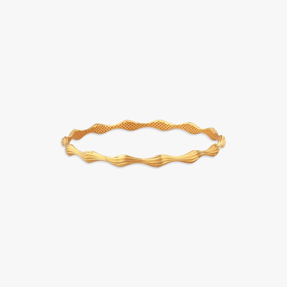 

Ripple Mesh Gold Bangle