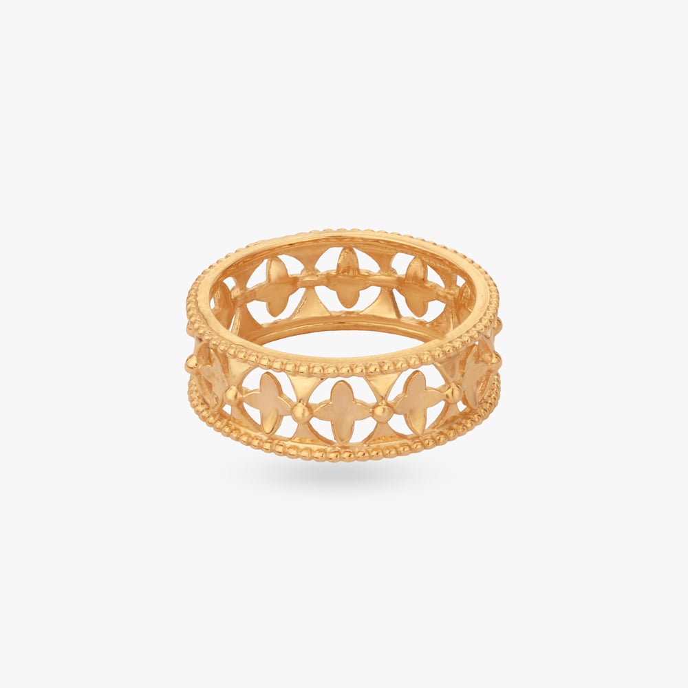 

Floral Filigree Gold Ring